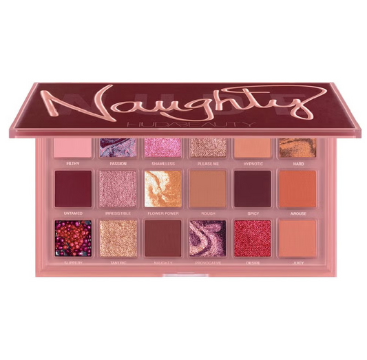 Huda Beauty Naughty Nude – Paleta de Sombras de Ojos 18 Tonos Mate y Brillo