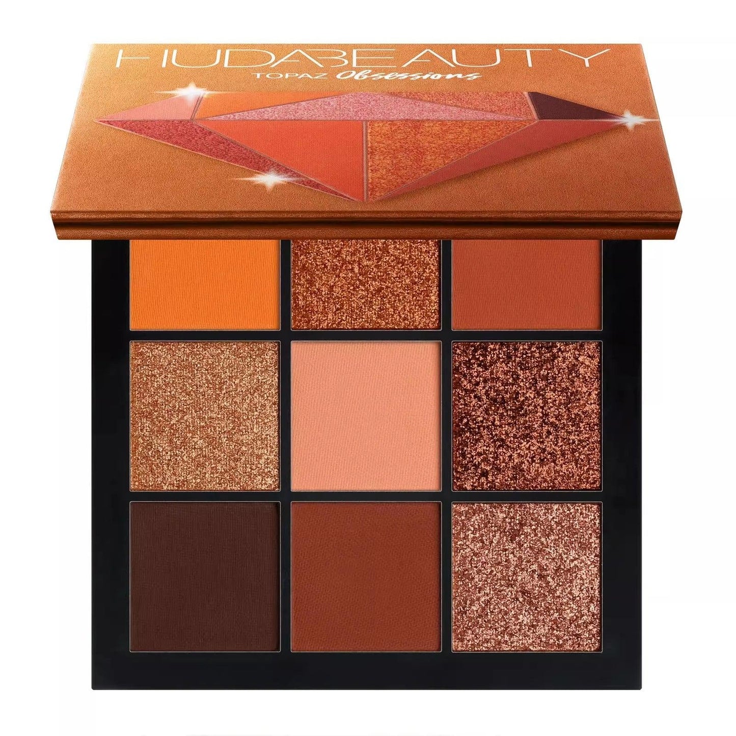 Huda Beauty Obsessions Eyeshadow Palette – Paleta de Sombras de Ojos 9 Colores Mate y Brillo