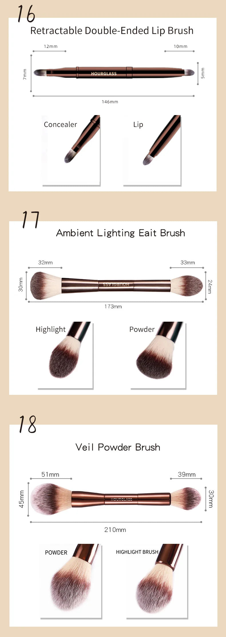 Hourglass Professional Brush Collection