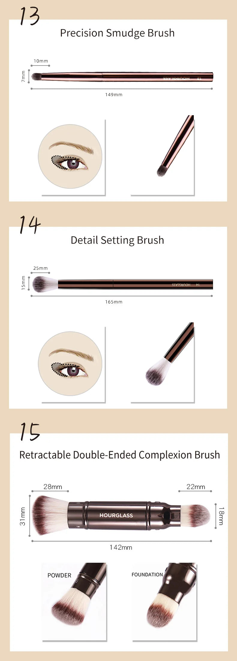 Hourglass Professional Brush Collection