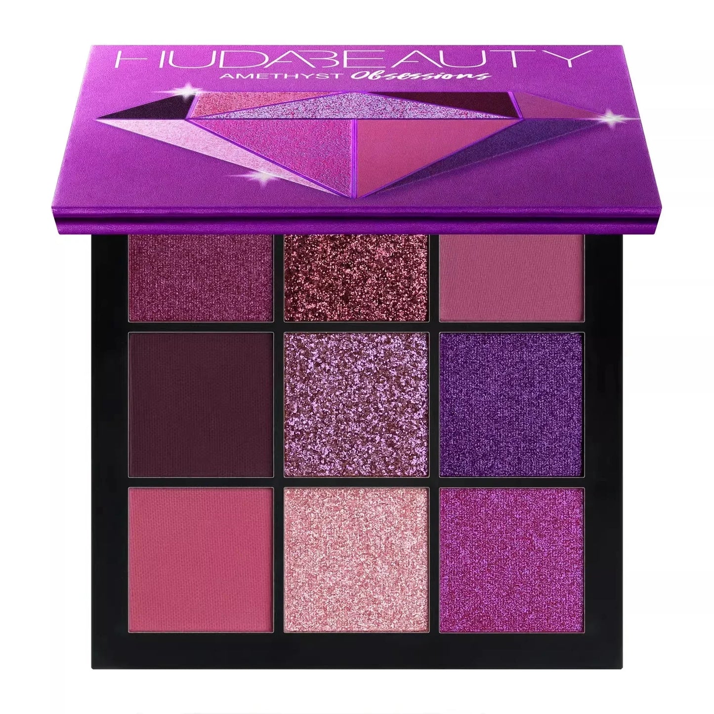 Huda Beauty Obsessions Eyeshadow Palette – Paleta de Sombras de Ojos 9 Colores Mate y Brillo