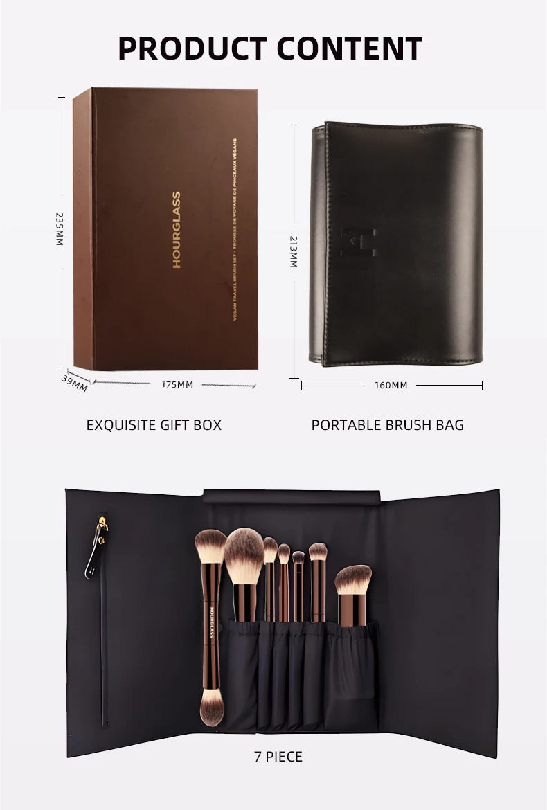 Hourglass Vegan Travel Brush Set