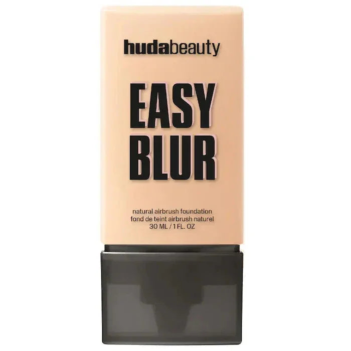 Base de maquillaje Easy Blur de acabado natural airbrush, envase beige y negro 30 ml