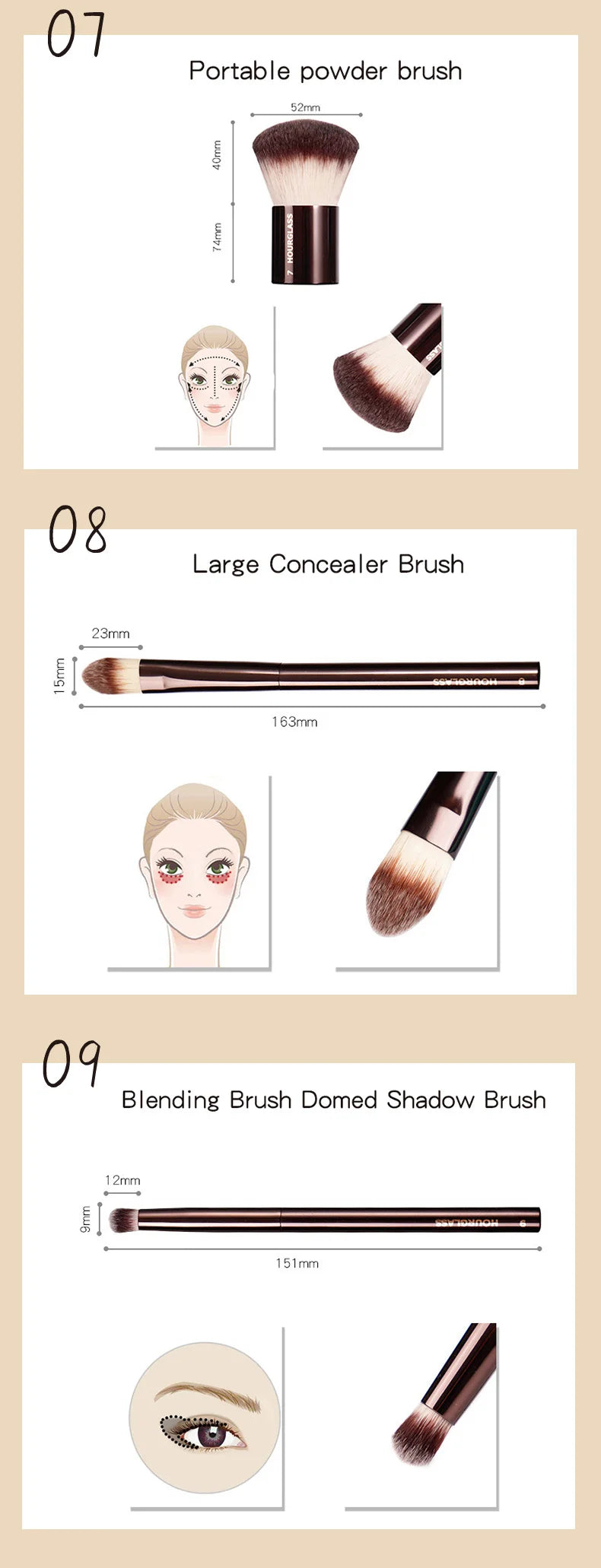 Hourglass Professional Brush Collection